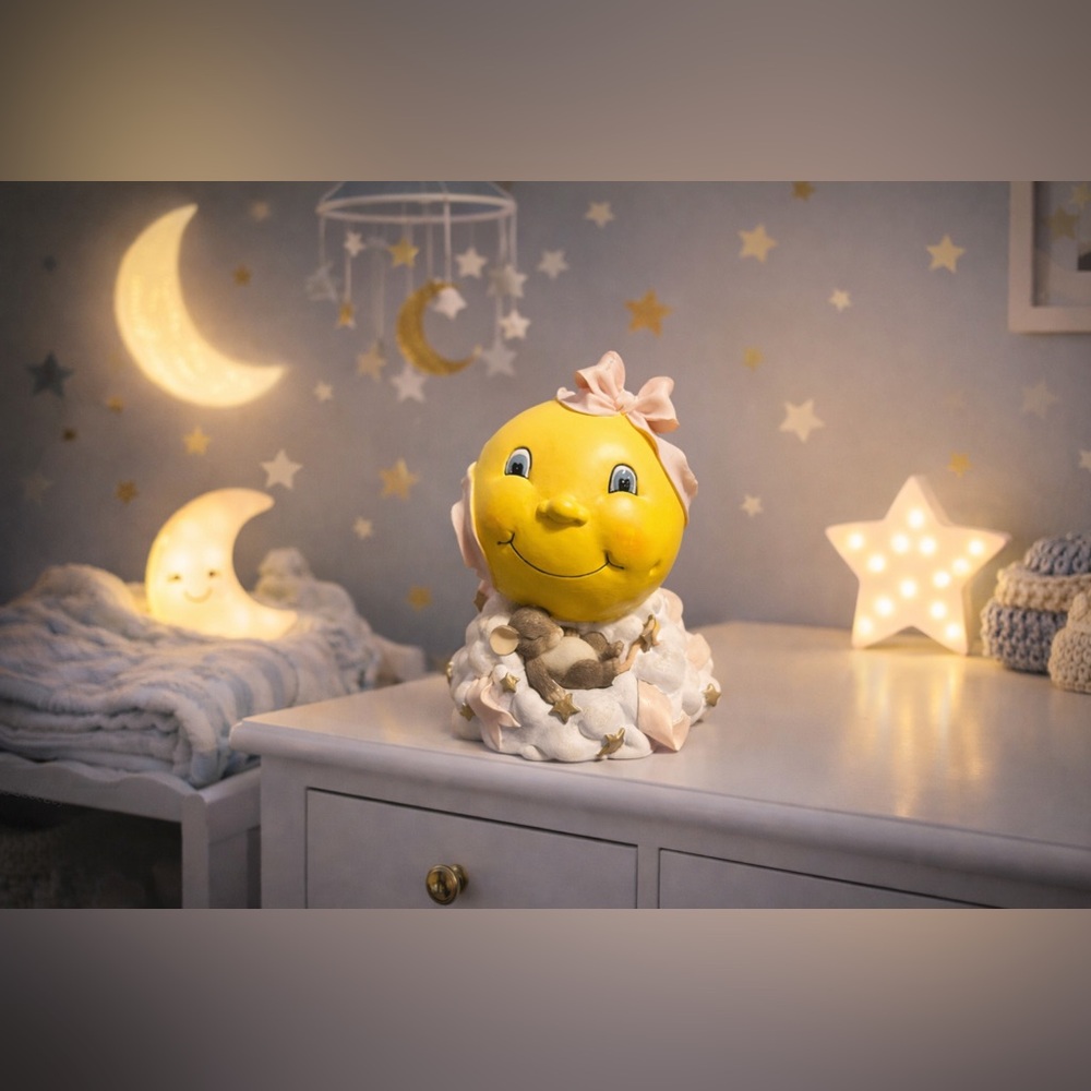 Fitz & Floyd Charming Tails “Moon & Stars” Coin Bank